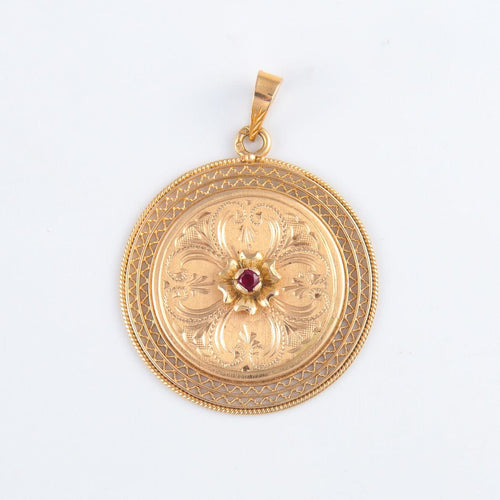 Pendentif Pendentif Arabesques Rubis 58 Facettes JE37