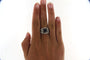 Bague Bague Art Deco, saphirs et diamants 58 Facettes 6020n