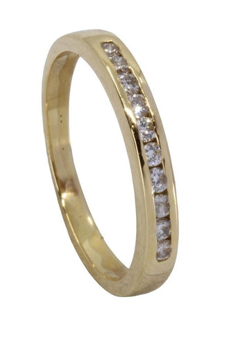 Bague DEMI-ALLIANCE DIAMANTS 58 Facettes 060261