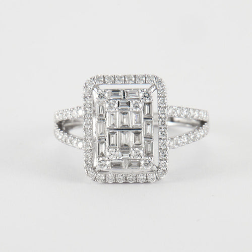 Bague Bague en Or Blanc & diamants 58 Facettes