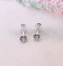 White Gold Tanzanite Stud Earrings 58 Facettes AA 1496