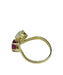 Ring 54 Ring Ruby, diamond, Yellow gold 58 Facettes