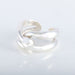 Ring 52 Open bangle ring Silver 58 Facettes 8400