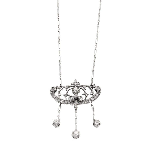 Collier Collier Négligé Diamants 58 Facettes