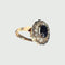 Bague BAGUE EN OR 18 KT PÉRIODE ART DÉCO 1930-35 avec DIAMANTS ET SAPHIR 58 Facettes Q715A (806)