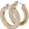 Boucles d'oreilles Créoles en or jaune & blanc 58 Facettes 063441