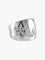 Bague 54 BAGUE OR BLANC DIAMANTS LUNE, ETOILE, COEUR 58 Facettes
