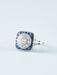 Ring Square Ring Sapphires Diamonds 58 Facettes