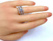 Bague 52 Bague diamant 0.74ct pavage diamants 58 Facettes AB253