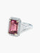 Bague 52 Bague Tourmaline rose Diamants 58 Facettes