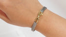 Bracelet Fred Force 10 bracelet in gold and steel 58 Facettes 31447