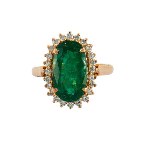 Bague Bague émeraude diamants 58 Facettes