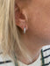 Earrings Pavé Diamond & White Gold Hoop Earrings 58 Facettes BO159