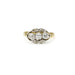Ring Ring Gold Silver Diamonds 58 Facettes 230286R