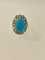 Bague 57 Bague Or Turquoise Perles 58 Facettes 720487