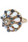 Bague BAGUE ORNEMENTALE OPALES ET SAPHIRS 58 Facettes 057911