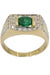 Ring MODERN EMERALD AND DIAMOND RING 58 Facettes 050111