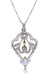Necklace ART-DECO PEARL AND DIAMOND NECKLACE 58 Facettes 081901