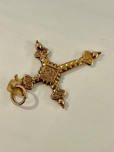 Pendentif Croix Jeannette époque Empire 58 Facettes 873667