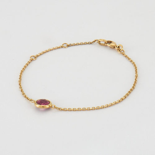 Bracelet Bracelet en Or jaune, pierre violette 58 Facettes