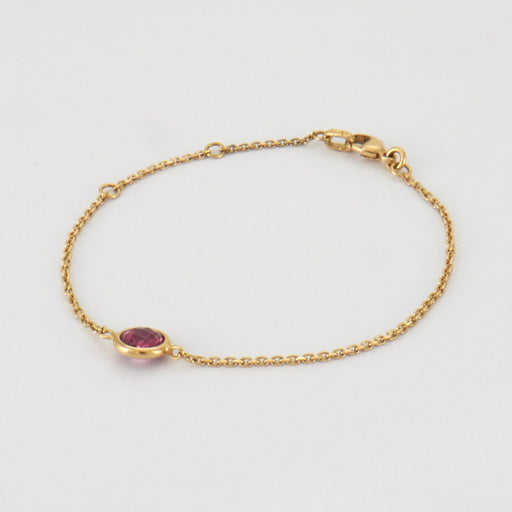 Bracelet Bracelet en Or jaune, pierre violette 58 Facettes