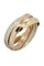 Bague 50 ALLIANCE 3 ANNEAUX 3 ORS 58 Facettes 046611