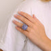 Ring 53 ADLER - Chalcedony Sapphire Ring 58 Facettes