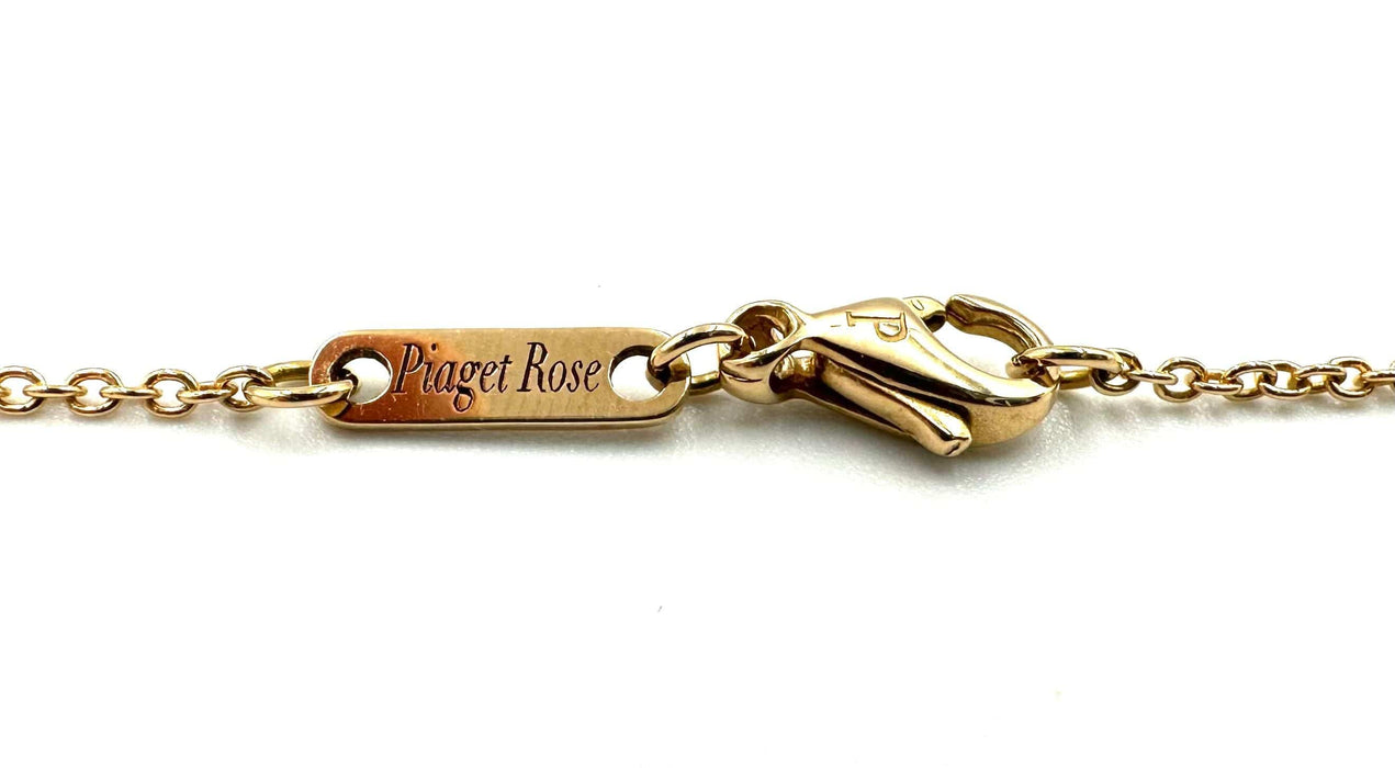 Collier PIAGET. Collier « Rose » or rose et diamant 58 Facettes