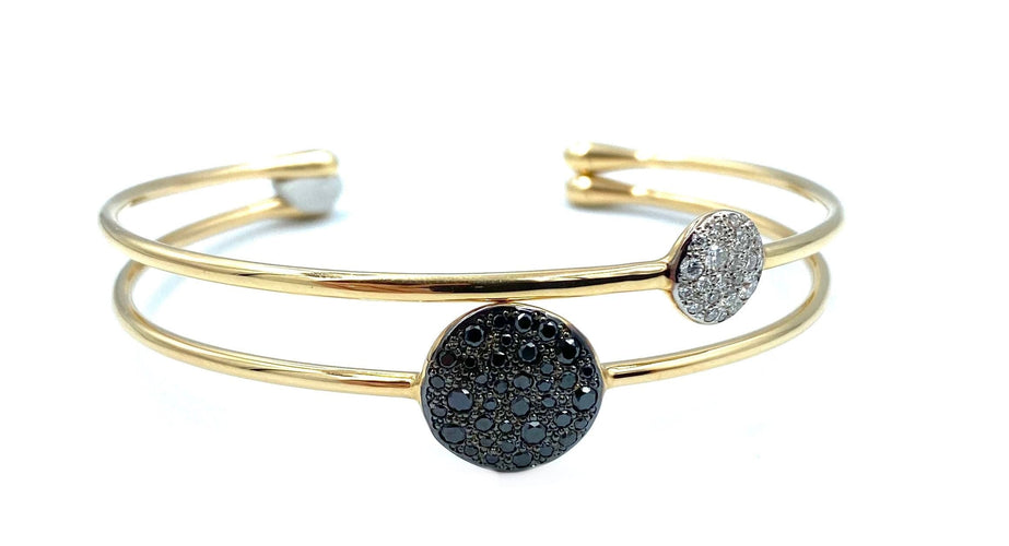 Bracelet Pomellato. Bracelet Sabbia or rose et diamants noirs 58 Facettes