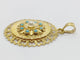 Pendentif Pendentif Or Turquoises Et Perle 58 Facettes 3096/1