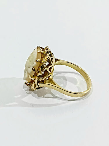 Bague 55 Bague Camée Or Rose 58 Facettes 3088/1