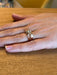 Ring 56 Tank Ring Rose gold White Sapphire 58 Facettes