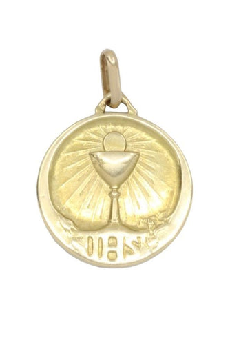 Pendentif MÉDAILLE ANCIENNE CALICE 58 Facettes 059211