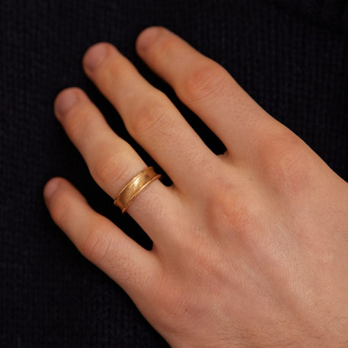 Bague 58 Anneau godronné 58 Facettes JB18