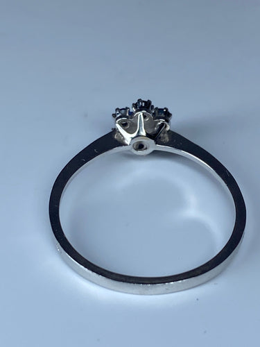 Bague Bague en or saphirs et diamants 58 Facettes