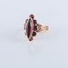 Ring 58 Marquise garnet ring from Perpignan, late XNUMXth century 58 Facettes