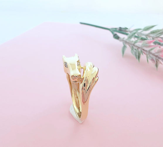 Bague Bague tête de Cheval Diamants 58 Facettes AA 1596