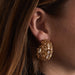 Earrings Gold lace and diamond earrings 58 Facettes