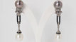 Boucles d'oreilles Boucles d'oreilles diamants cognacs et perles 58 Facettes 32154