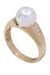 Bague 53 Bague Or jaune Perle Diamant 58 Facettes 081971