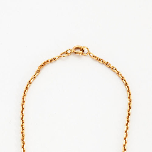 Collier Collier Trèfle Or Saphir Bleu 58 Facettes 002.309