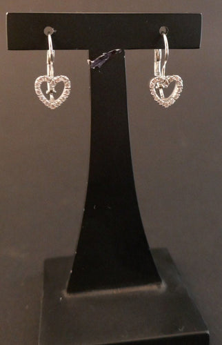 Boucles d'oreilles Boucles d'oreilles Coeur Diamants 58 Facettes
