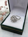 Ring 54 Diamond flower ring White gold 58 Facettes 497
