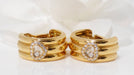Earrings Chopard Happy Diamonds earrings yellow gold diamonds 58 Facettes