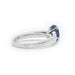 Ring 54 Solitaire Ring White Gold Sapphire 58 Facettes