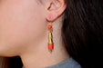 Earrings Antique coral gold earrings 58 Facettes 7322