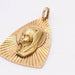 Pendant Triangular virgin pendant in yellow gold 58 Facettes E360145