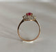 Ring 54 Antique Marguerite Ring Pink Sapphire Diamonds 58 Facettes
