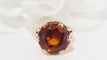 Bague Bague vintage or rose et saphir orange 58 Facettes 31806