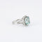 Bague 54 Bague Aigue-Marine, Diamants 58 Facettes